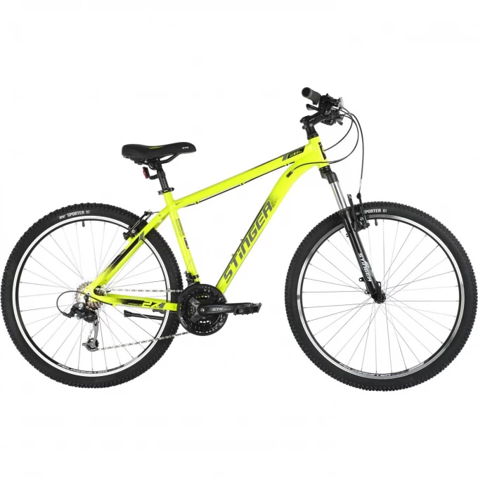 Горный велосипед STINGER ELEMENT STD MS 27" зелёный c рамой 20" 27AHV.ELEMSTD.20GN10 Горный велосипед STINGER ELEMENT STD MS 27" зелёный c рамой 20" 27AHV.ELEMSTD.20GN10